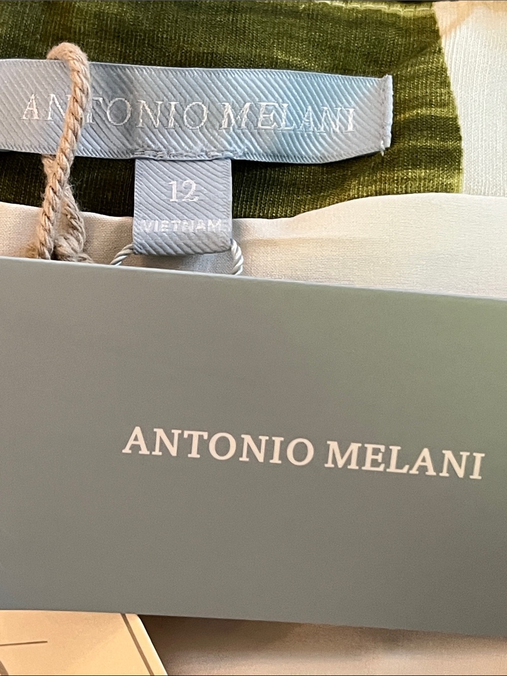 Antonio Melani M.G. Style Finley Linen Blend Sweetheart Neck Maxi Dress NWT - Picture 9 of 10
